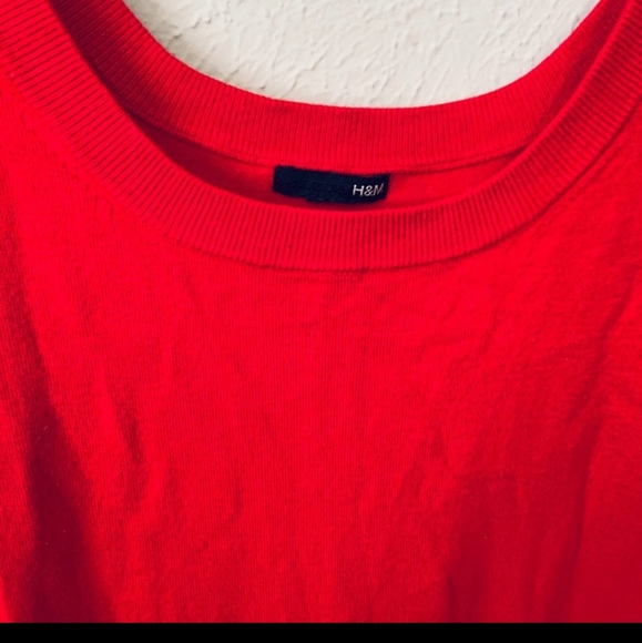 H&M red knitt sweater dress - Picture 4 of 5